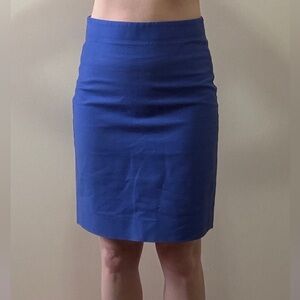J.Crew No. 2 Pencil Skirt in Vibrant Royal Blue - Size 0